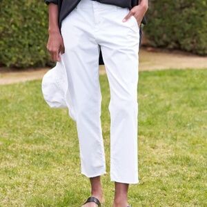 Frank & Eileen white cotton pants